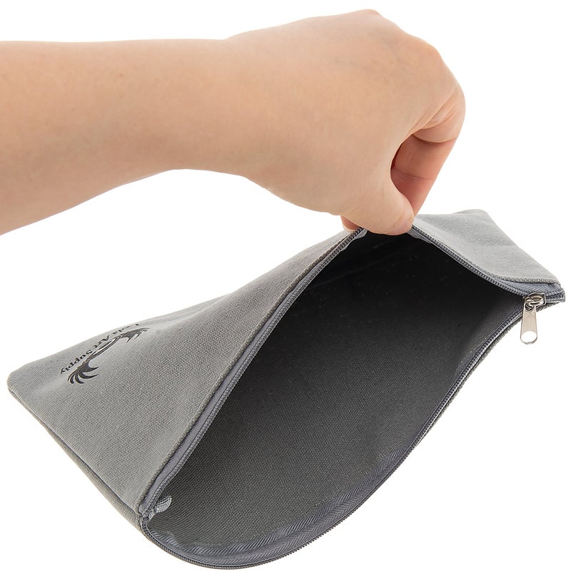 Leda Art Supply Leda Canvas Pencil Bag (9 x 5 inches) for Colored Pencils, Graphite and Charcoal Pencils, pens, Crayons and Other Drawing Materials - Image 2